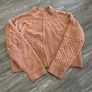 Pink Rose Women's Cable Knit Sweater